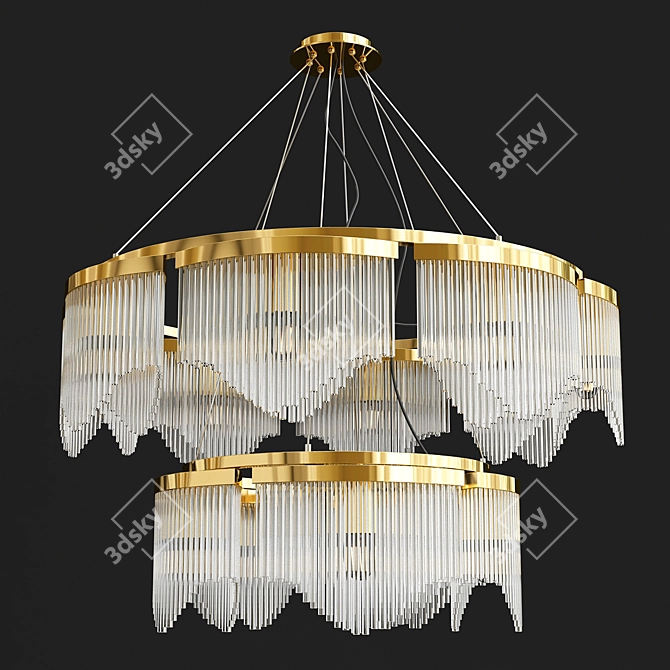 Elegant Light Fixture for Luxury Interiors 3D model image 1