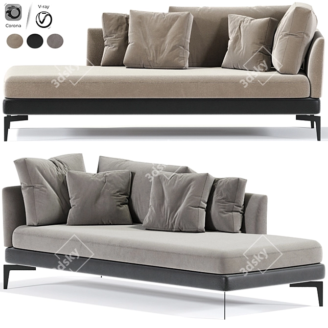 Flexform Feel Good Lounge 3D model image 1