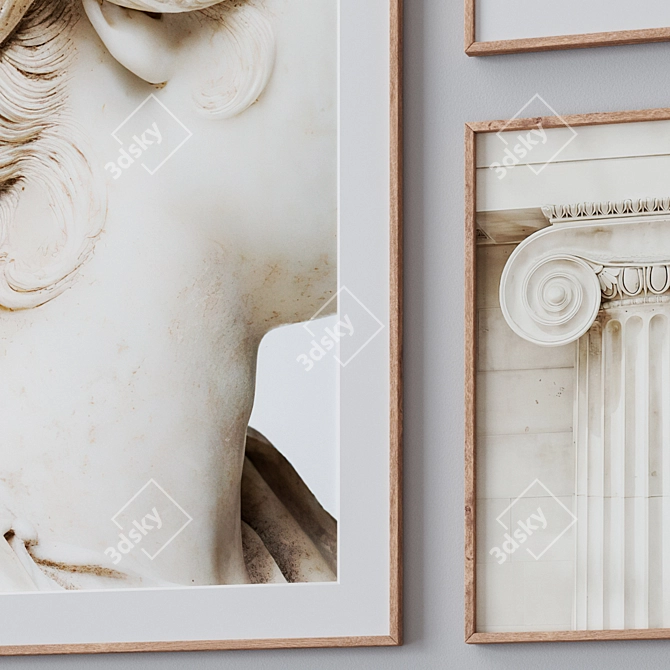 Decorative Photo Frames Set 3D model image 2