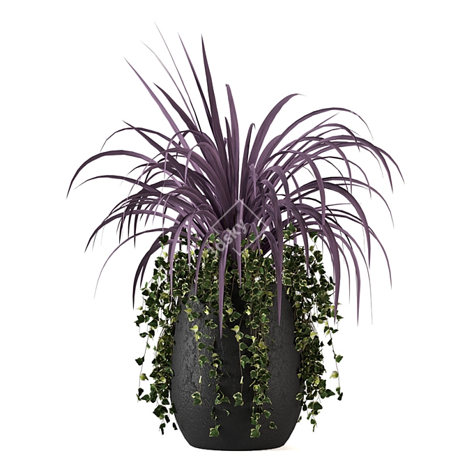 Modern Indoor Plant Collection 3D model image 1