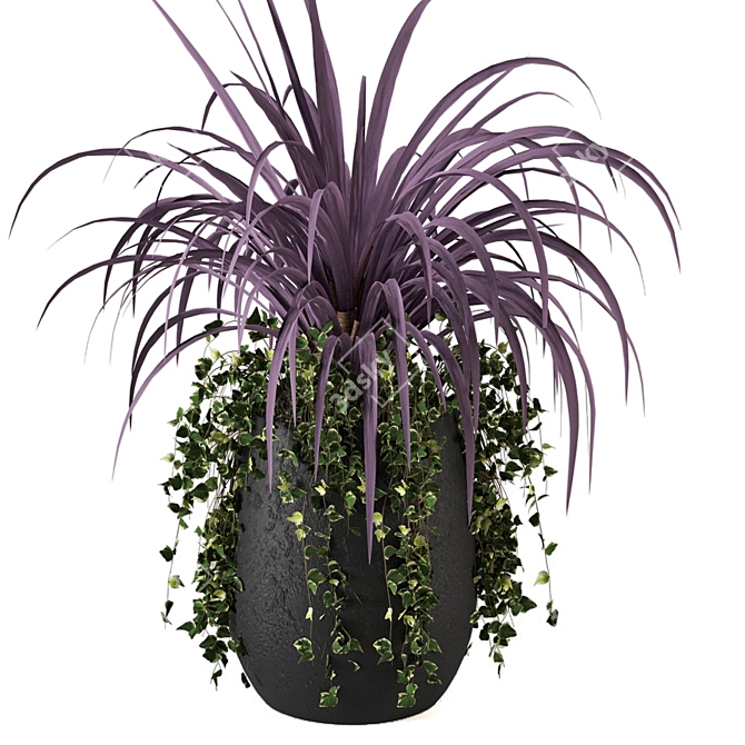 Modern Indoor Plant Collection 3D model image 4