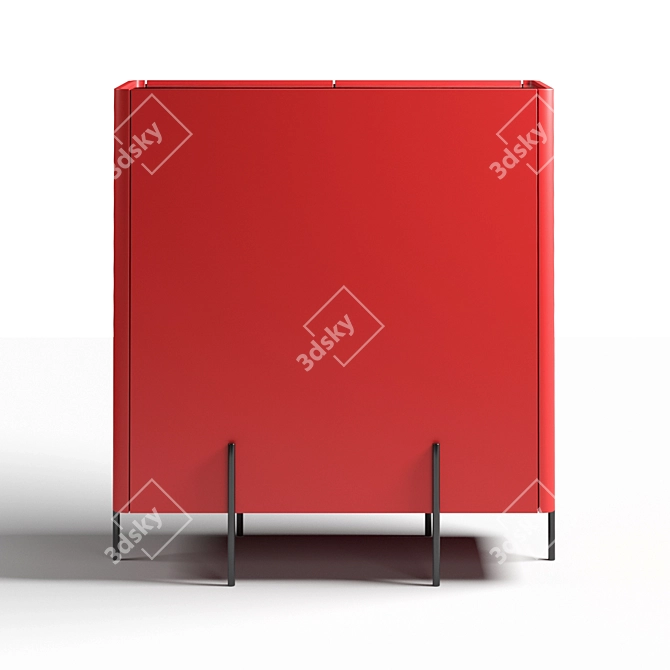 Sleek and Stylish Caillou Highboard 3D model image 6