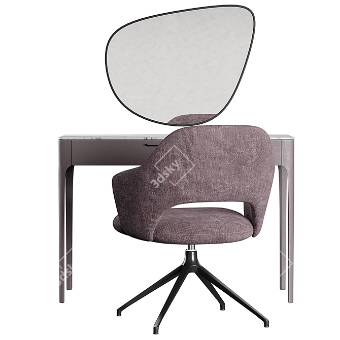 Roma Furman Dressing Table & Armchair Set 3D model image 2