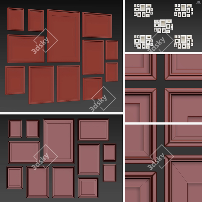 Versatile Frames Collection - Set of 12 3D model image 5