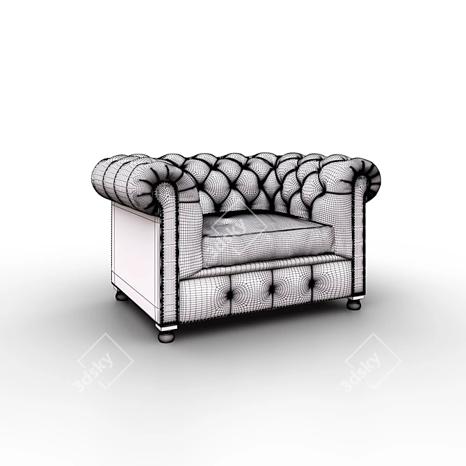Luxury Divanica Armchair: Russian Premium Quality 3D model image 2