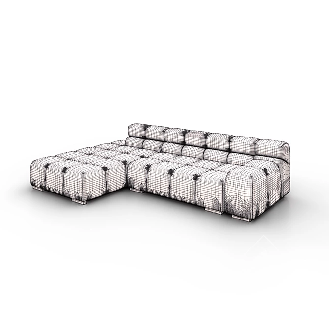 Premium Tufty Time Modular Sofa 3D model image 3