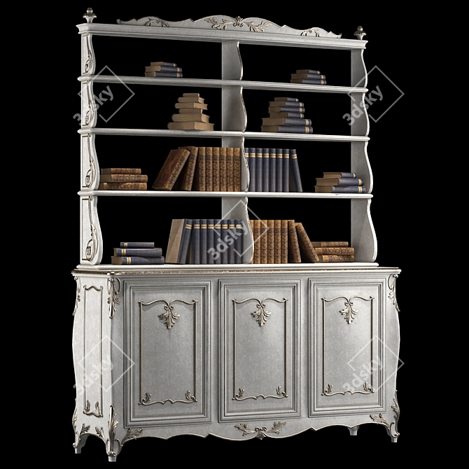 Elegant Roberto Giovannini Bookcase 3D model image 2