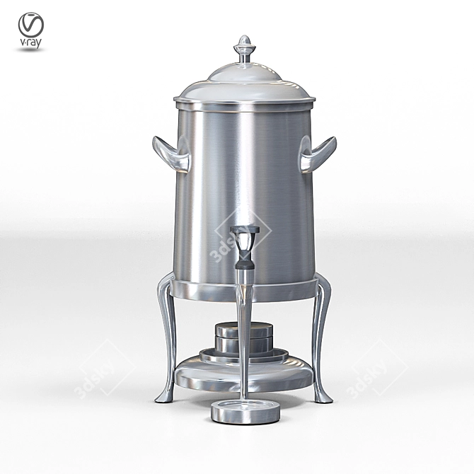 Metal Coffee Dispenser 3D model image 2