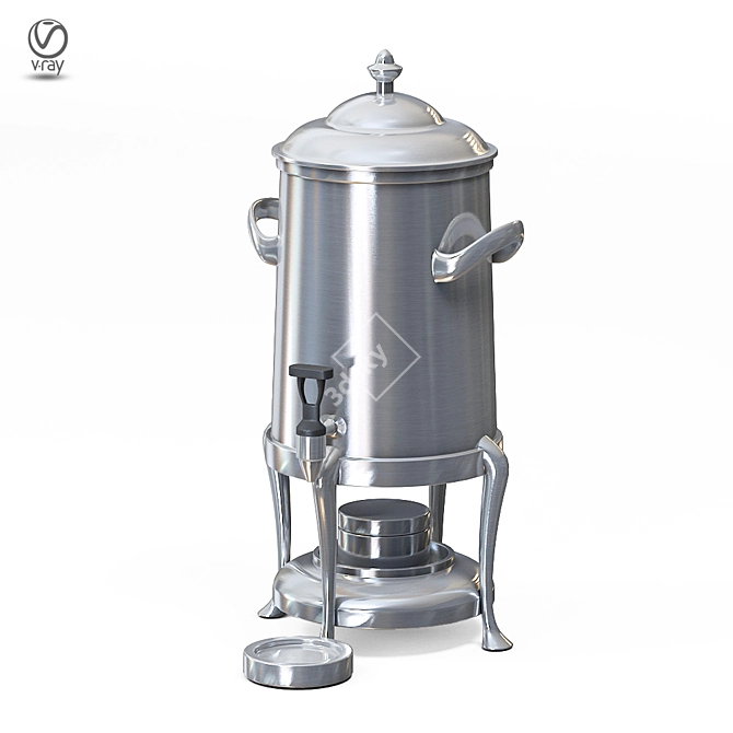 Metal Coffee Dispenser 3D model image 4