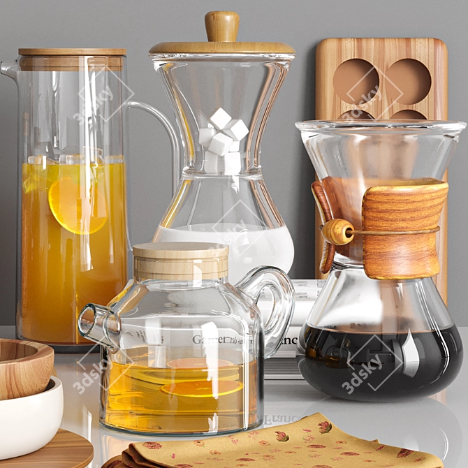 Versatile Kitchen Accessories Set 2018 3D model image 4