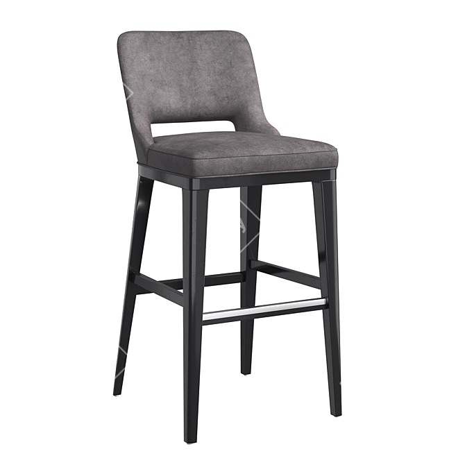 Modern Aspen Barstool: Stylish and Comfortable 3D model image 1