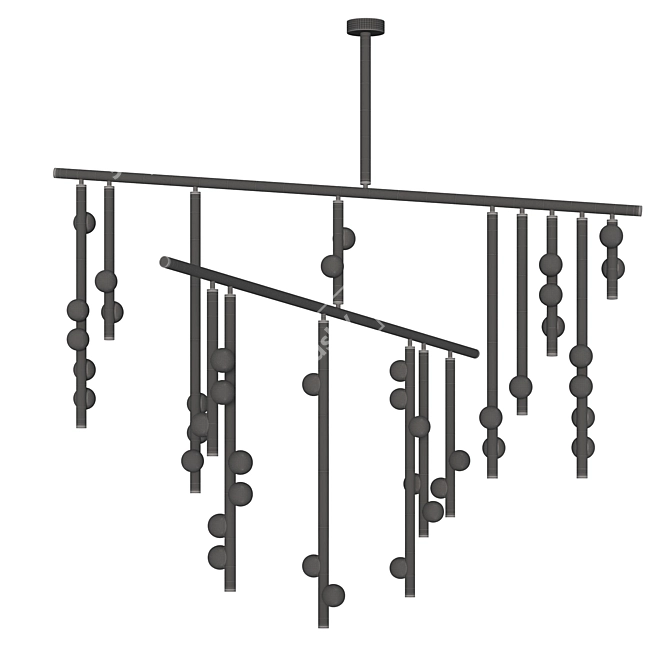 Modern Drop System DS 42.01: Aesthetic Illumination. 3D model image 3