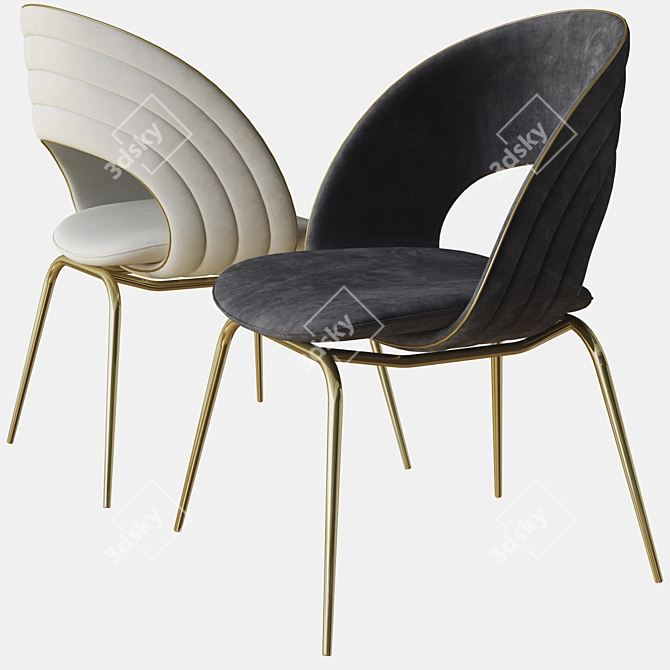 Sleek Kylo Chair: Visionnaire 3D model image 3