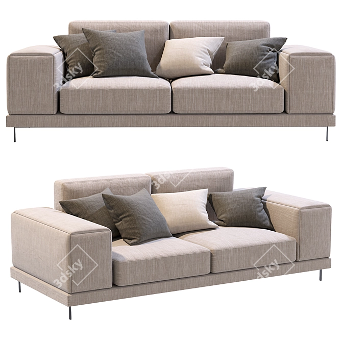 Ditre Shade 2013: Elegant Italian Sofa 3D model image 1