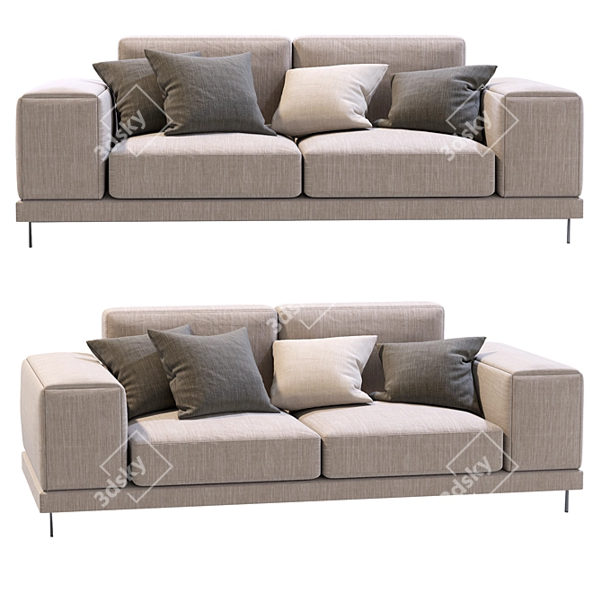 Ditre Shade 2013: Elegant Italian Sofa 3D model image 6