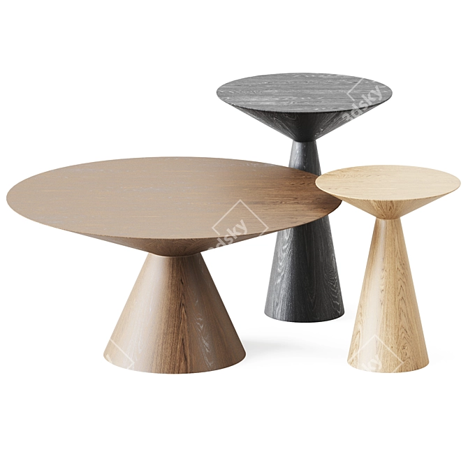 Sleek Lola Coffee Tables 3D model image 1