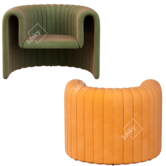 Remnant: Sancal Modern Armchair 3D model image 4