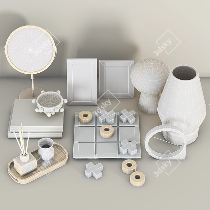 Turbo Decor Set: 30849 Polys 3D model image 4