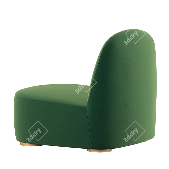 Polar Lounge Chair L: Stylish Comfort for Relaxation 3D model image 3