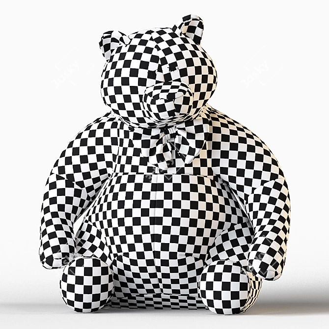 Cuddly Bear Plush Toy 3D model image 10