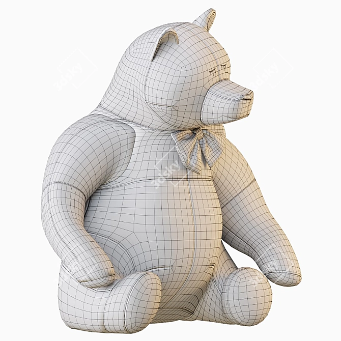 Cuddly Bear Plush Toy 3D model image 15