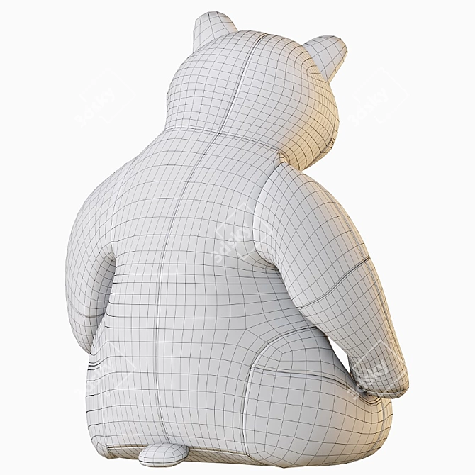 Cuddly Bear Plush Toy 3D model image 16