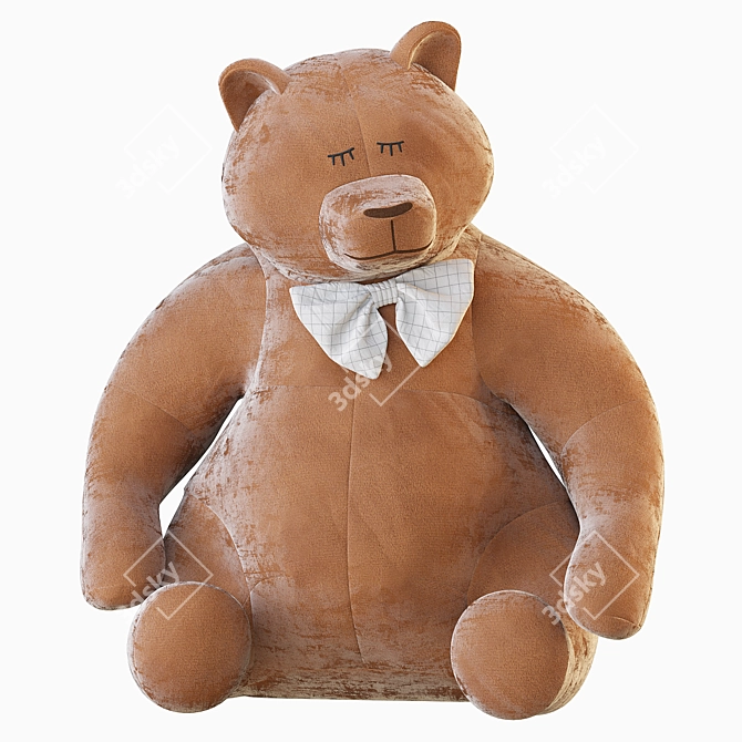 Cuddly Bear Plush Toy 3D model image 17