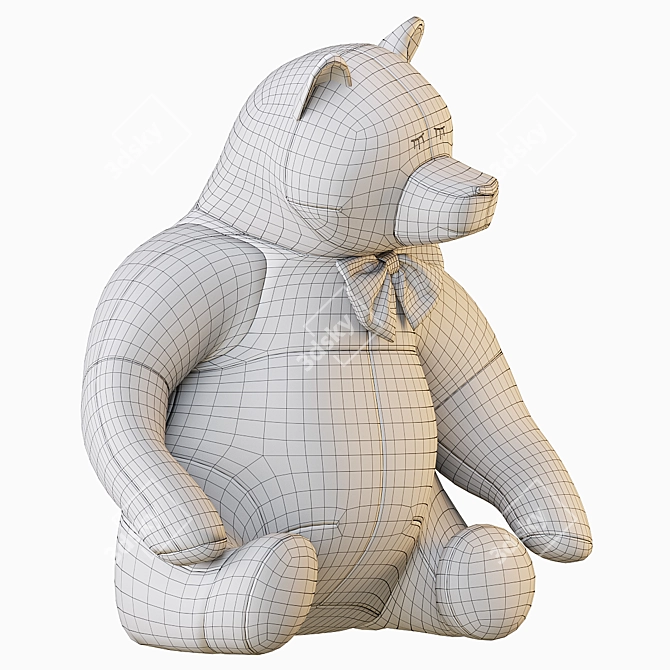 Cuddly Bear Plush Toy 3D model image 22