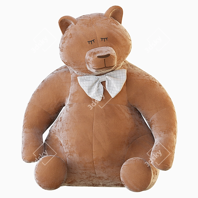 Cuddly Bear Plush Toy 3D model image 25