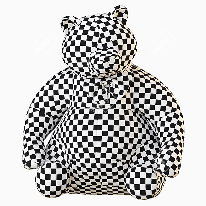 Cuddly Bear Plush Toy 3D model image 34