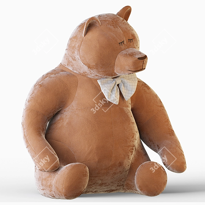 Cuddly Bear Plush Toy 3D model image 45