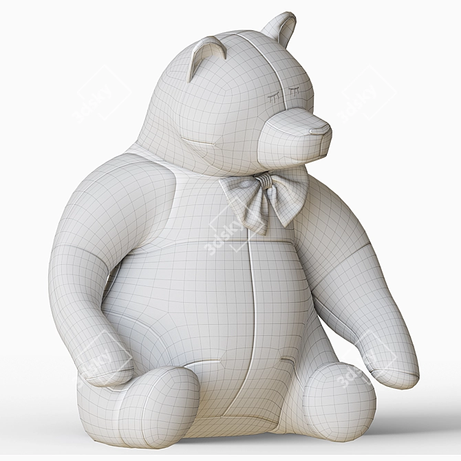 Cuddly Bear Plush Toy 3D model image 47