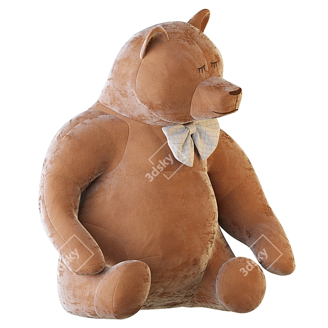 Cuddly Bear Plush Toy 3D model image 57