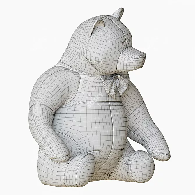 Cuddly Bear Plush Toy 3D model image 61