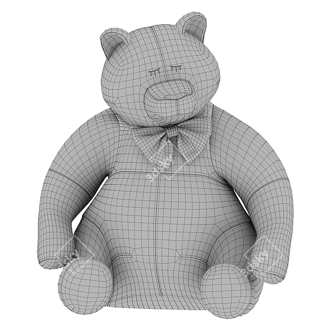 Cuddly Bear Plush Toy 3D model image 62