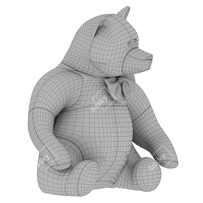 Cuddly Bear Plush Toy 3D model image 63