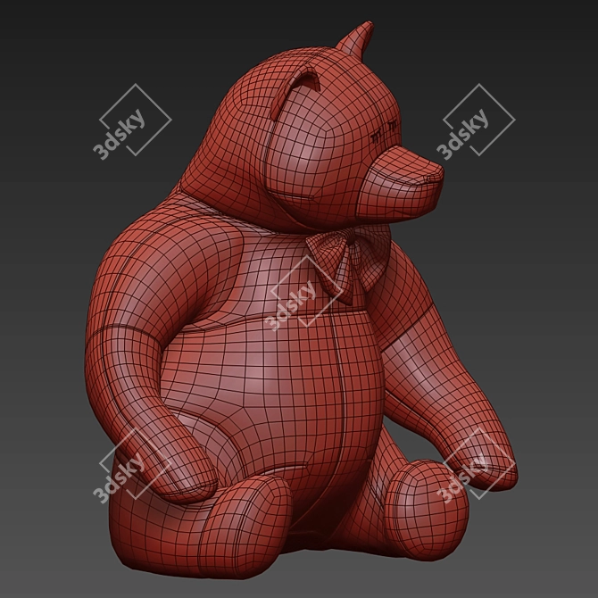 Cuddly Bear Plush Toy 3D model image 65