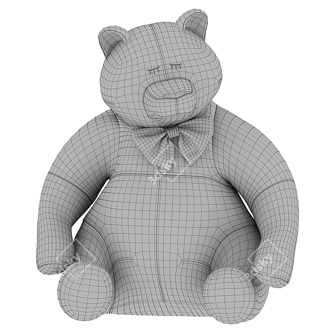 Cuddly Bear Plush Toy 3D model image 66
