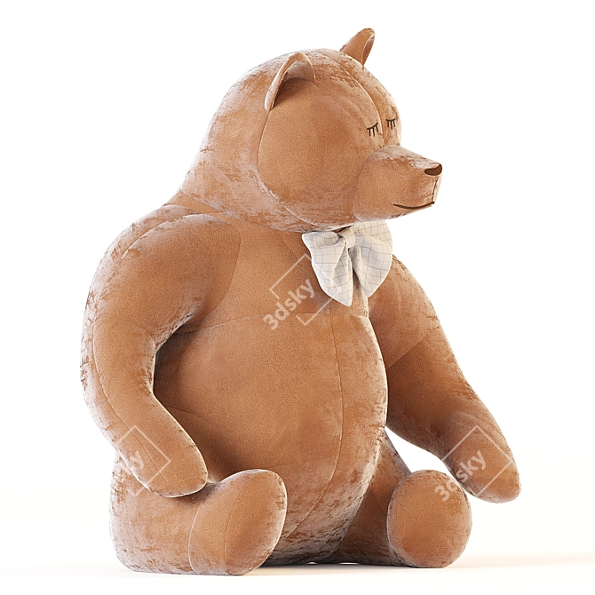 Cuddly Bear Plush Toy 3D model image 3