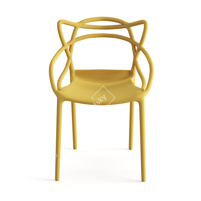 Title: Modern Kartell Masters Chair 3D model image 2