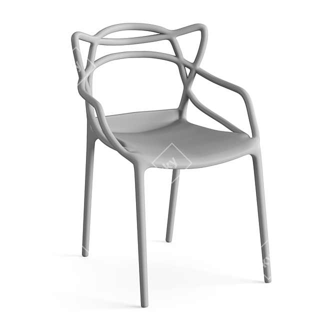 Title: Modern Kartell Masters Chair 3D model image 5