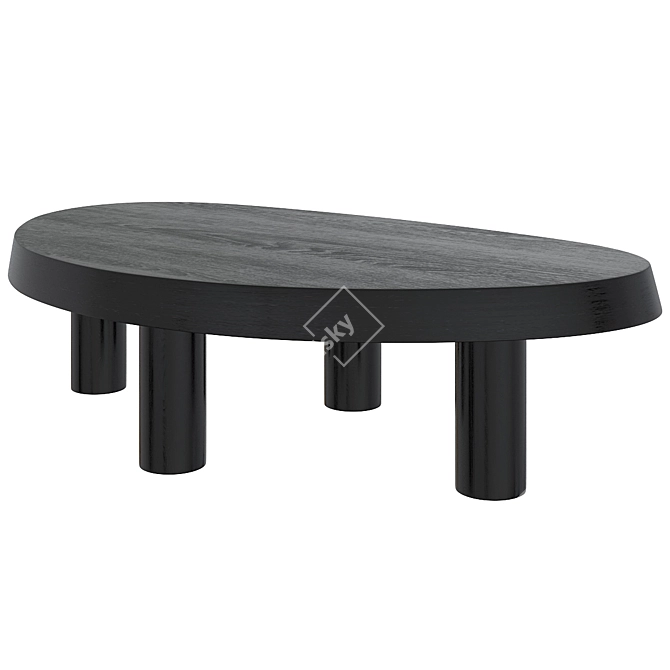 Elegant Prelude Coffee Table 3D model image 1