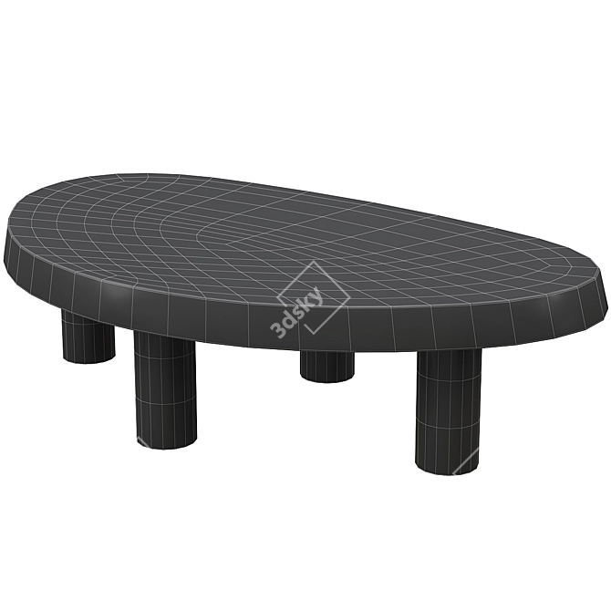 Elegant Prelude Coffee Table 3D model image 2