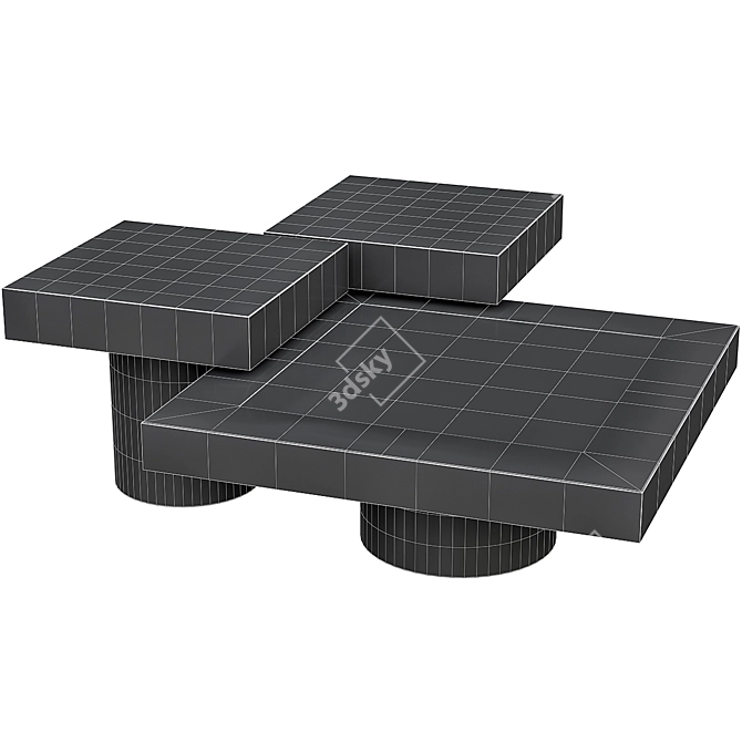 Elegant Tatler Coffee Table: Perfect Addition for your Living Room 3D model image 2