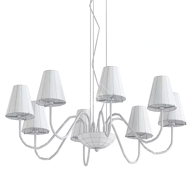 Modern Lightstar Diafano Pendant 3D model image 2