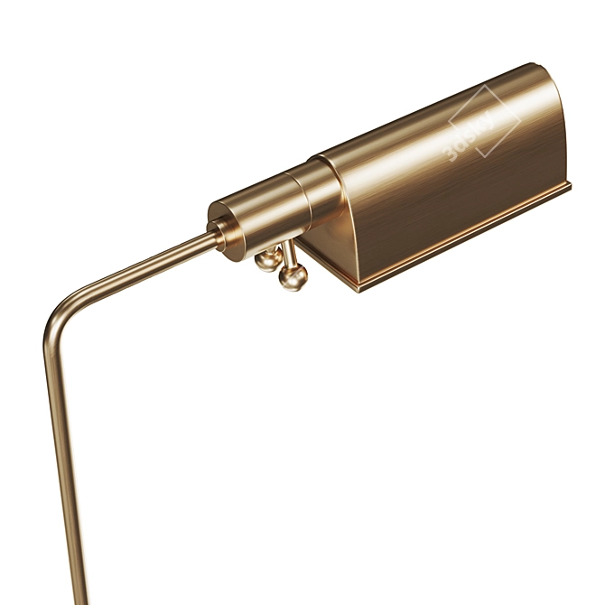 Adjustable Pask Pharmacy Floor Lamp 3D model image 2