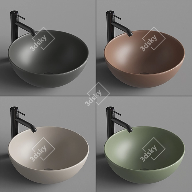 ArtCeram LA CIOTOLA 46 - Stylish Countertop Sink 3D model image 3