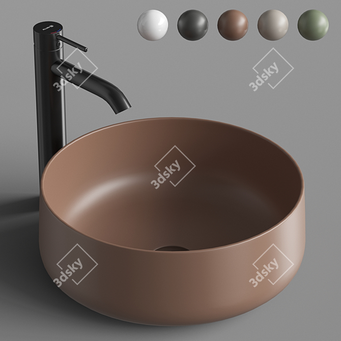 ArtCeram Cognac 42 Washbasin 3D model image 1