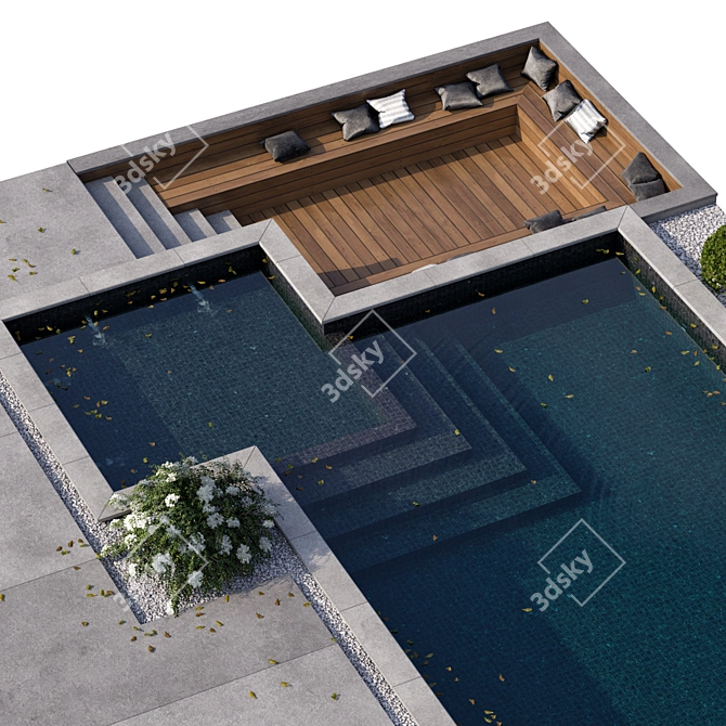 Modern Pool 21: 3DSMAX Model 3D model image 3