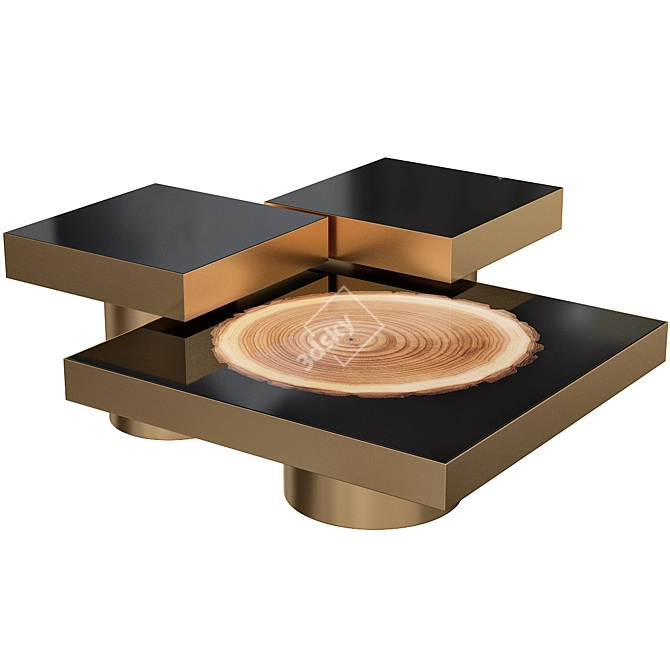 Modern Villiers Coffee Table: Stylish and Functional 3D model image 1